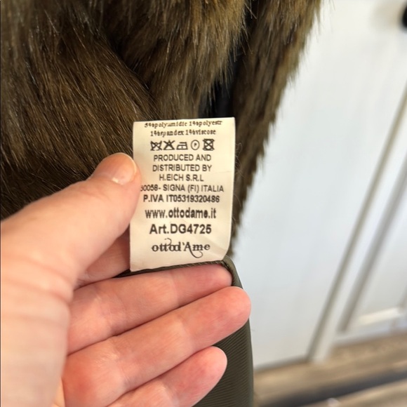 NWOT OTTOD AME green Teddy Jacket with Soft Texture and Relaxed Fit - Picture 8 of 15